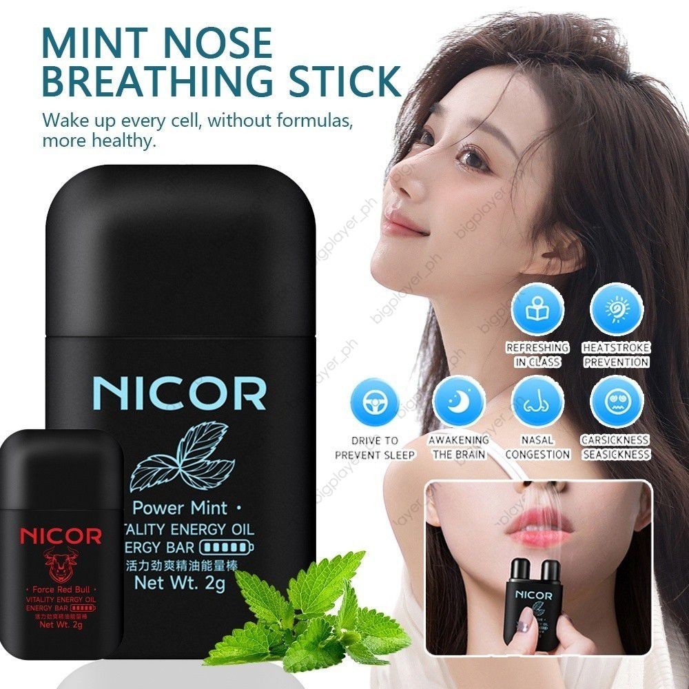 Nicor 5 Flavors Double Hole Vital Oil Bar Cool Nostril Nasal Inhaler ...