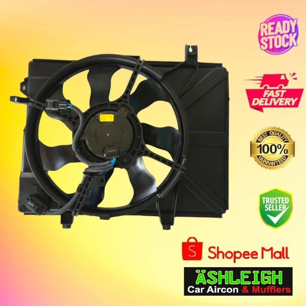 Ashleigh Hyundai Getz Fan motor Assembly Radiator Condenser Car aircon parts Quality High speed