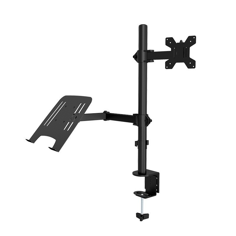 ♞Monitor and Laptop Mount Stand Tray Desk Table Clamp, Adjustable ...