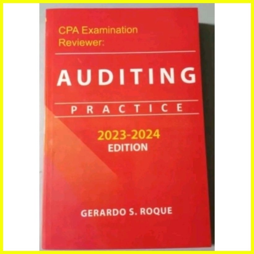 ♞Cpa Examination Reviewer Auditing Practice 2023-2024 Roque | Shopee ...