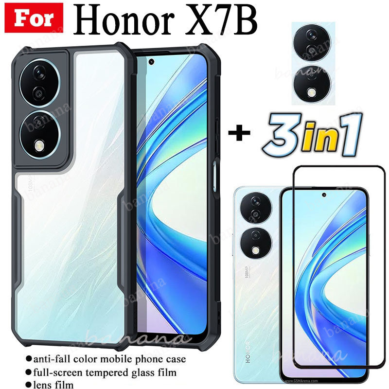 3in1 Honor X7B anti-fall mobile phone case + X 7B X7B X7A tempered ...