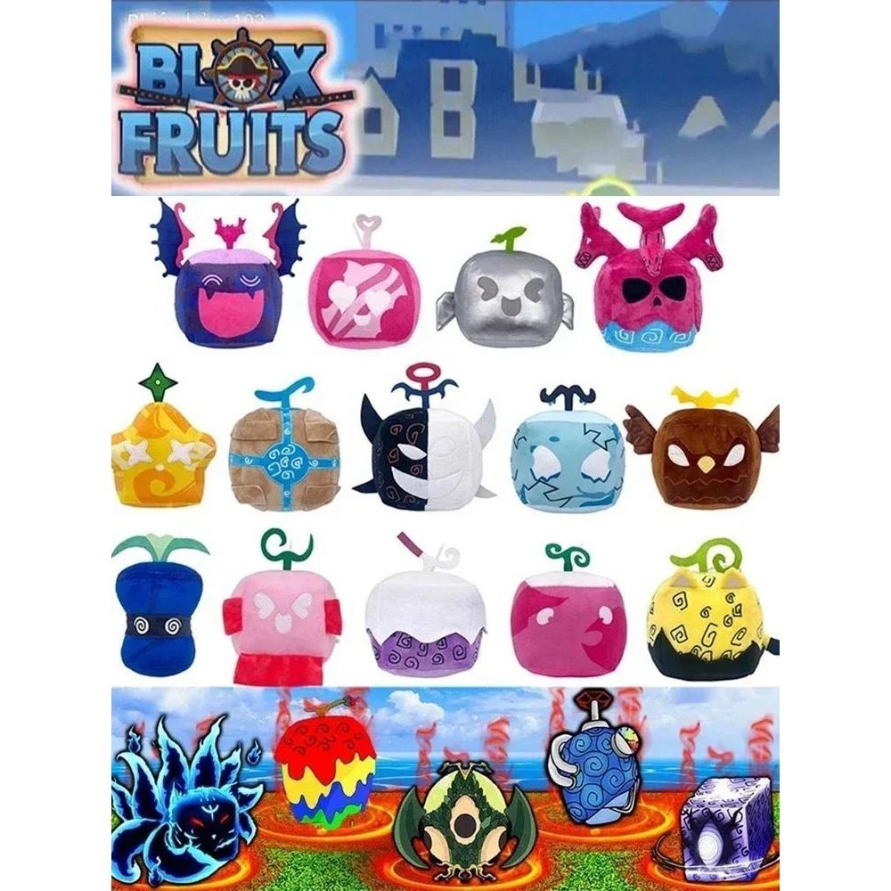 Blox Fruit Plushie With Code Deluxe Pack Toy Anime Game Related Plush ...