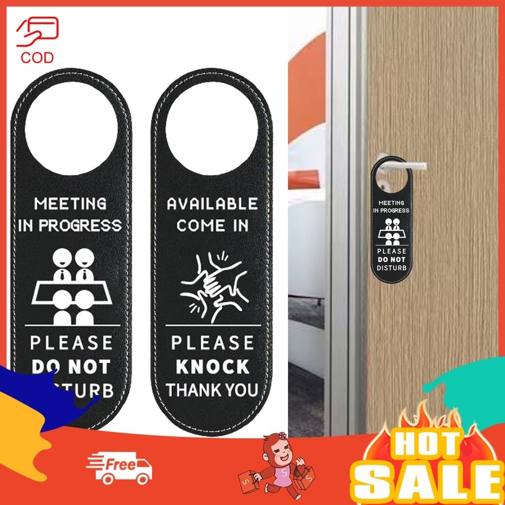 TW-Reminder Signs Meeting in Progress Please Do Not Disturb Door Hanger ...