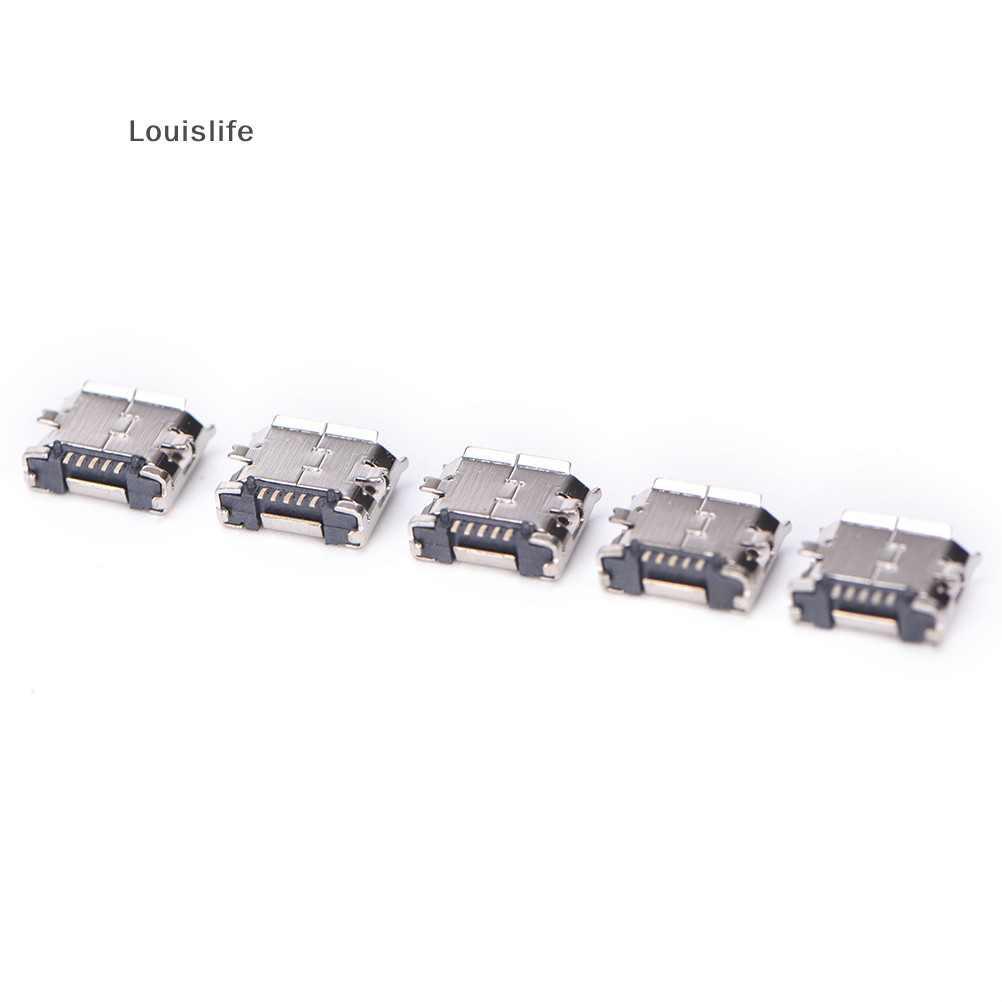 Llph 10pcs Micro Usb 5pin B Type Female Connector For Connector 5 Pin Charging Socket Hot Sale 7217