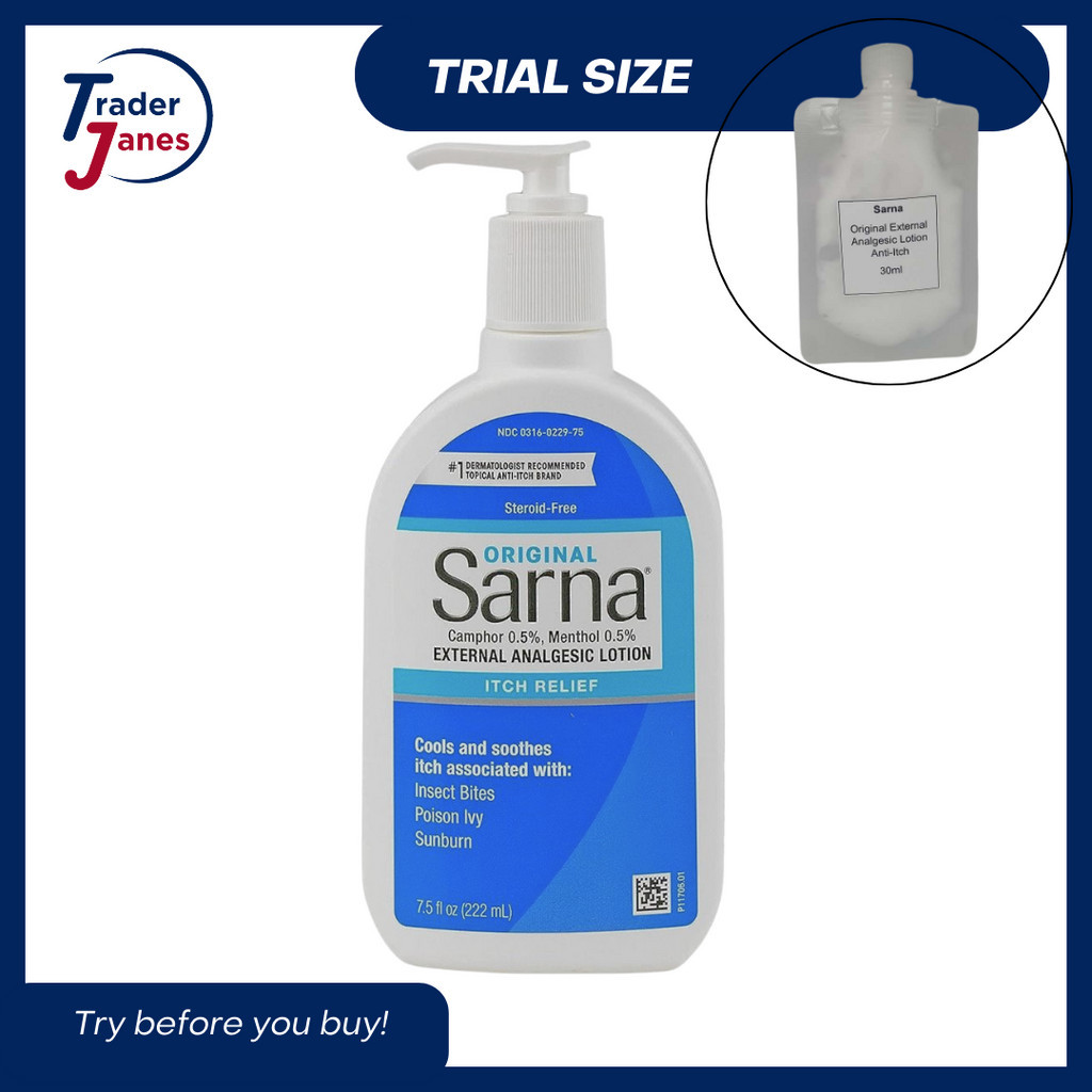 TRIAL SIZE Sarna Original External Analgesic Lotion Anti-Itch, 30ml ...