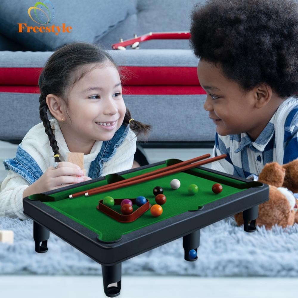 Mini Pool Table Portable Miniature Pool Game Stress Relief Kids ...