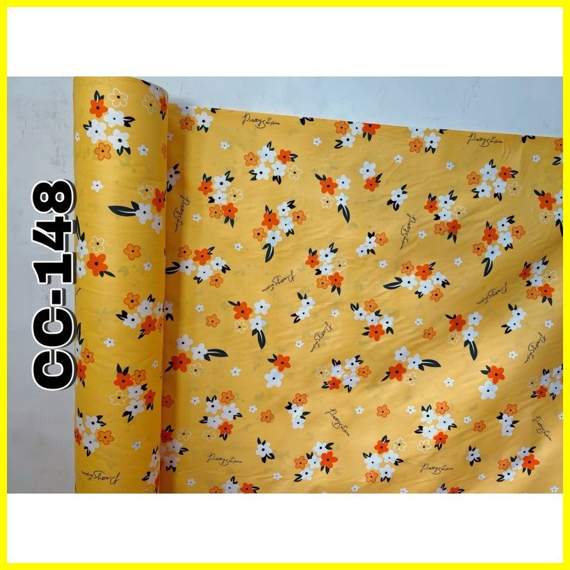 ☸ PURE CANADIAN COTTON tela per yard FLORALS and LEAVES DESIGN | Shopee ...