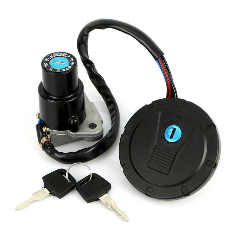 12V Motorcycle Ignition Switch Gas Cap Fuel Tank Cover Seat Lock Key Set For Hon