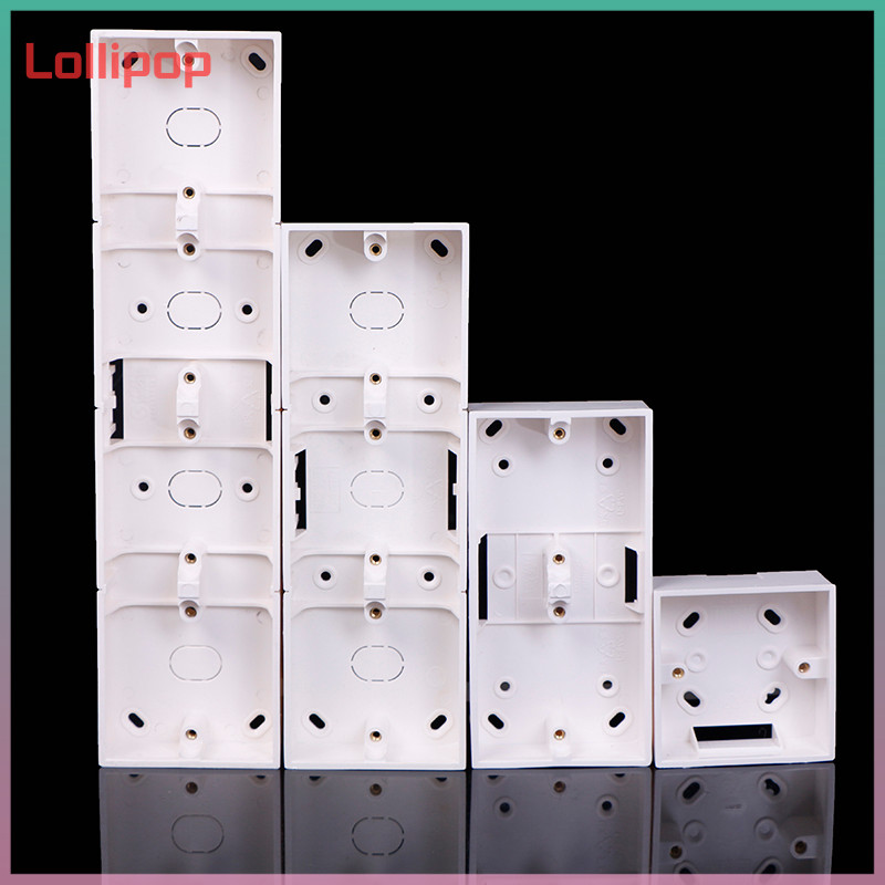 lollipop 86 Type 2/3/4 Gang Switch Socket Base Junction Box Wall Switch ...