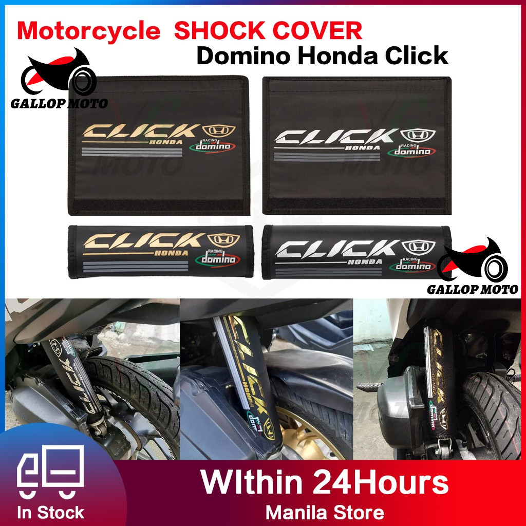 BUY 1 TAKE 1 Domino Honda Click ONE PAIR WASHABLE SHOCK COVER V2 RUBBER ...