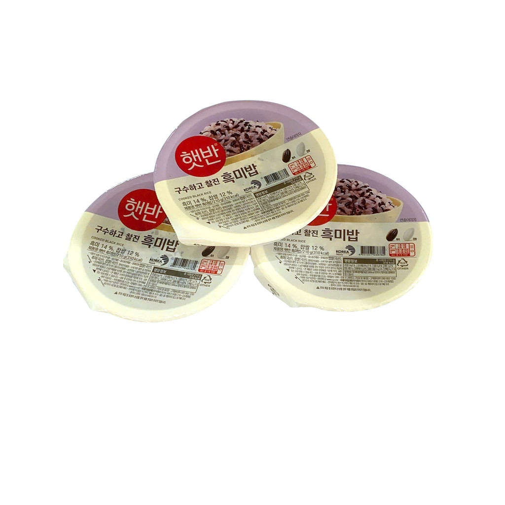 CJ Korean instant charcoal sticky rice 3*210g | Shopee Philippines