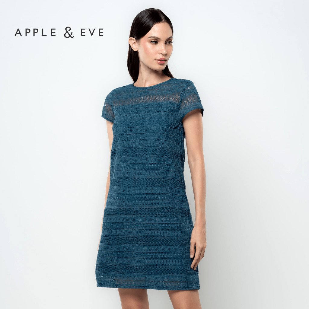 Apple Eve Lila Shift All Over Lace Dress Shopee Philippines