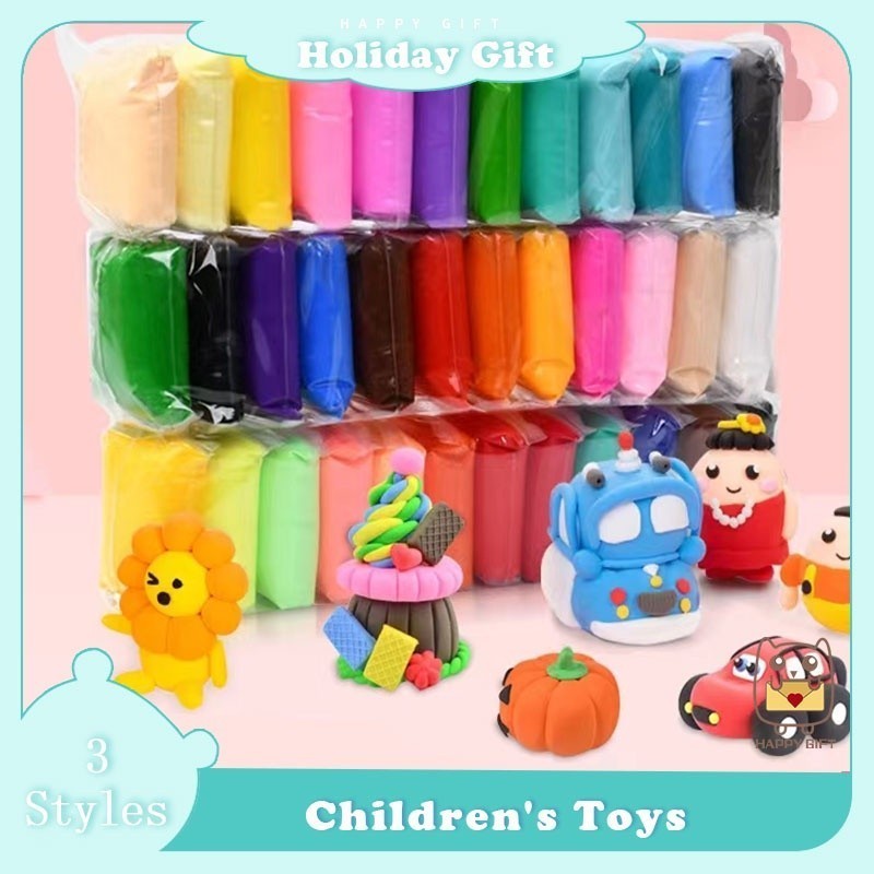 SG 36 Colors Polymer Clay Super Light Soft Modeling Plasticine Clay Set ...