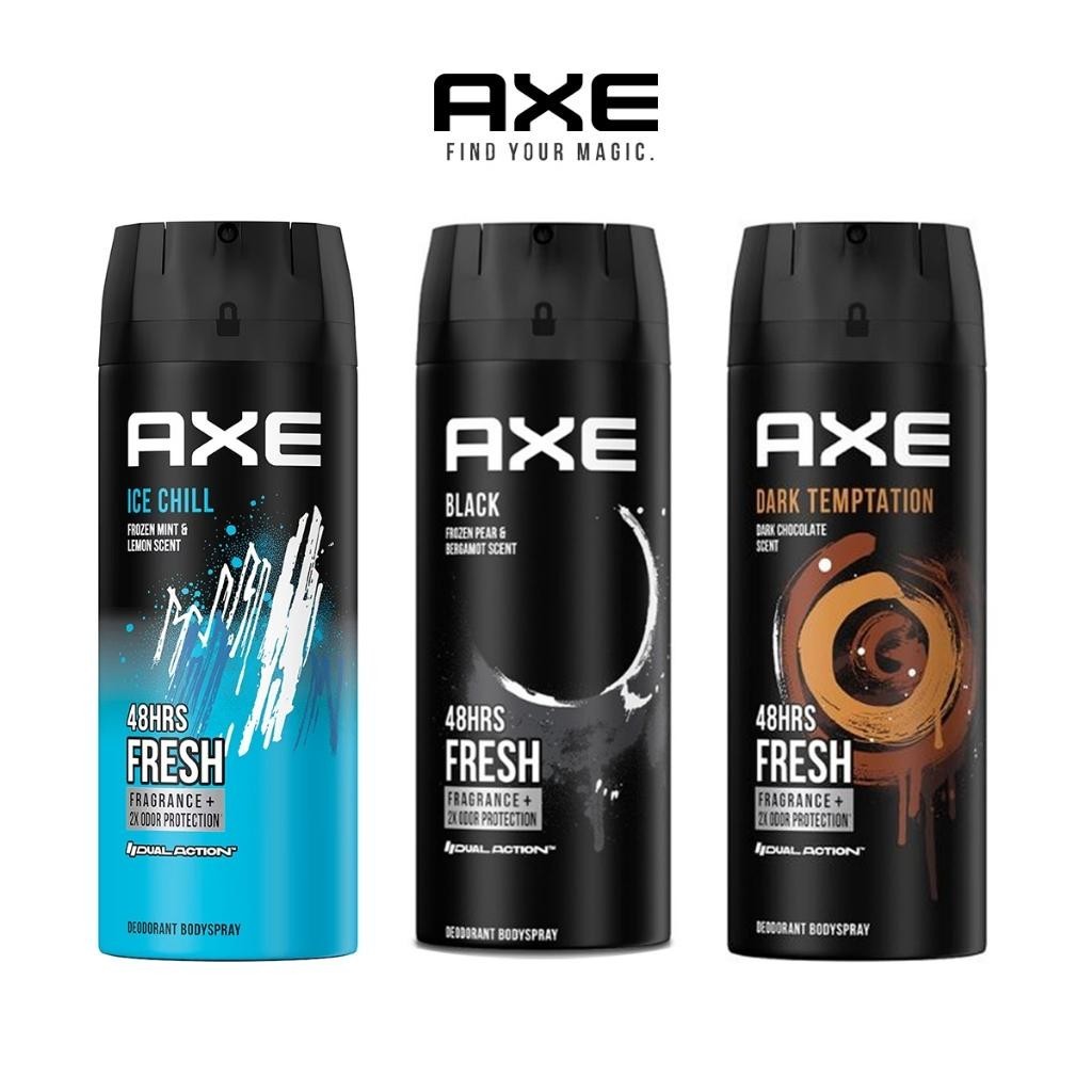 Axe Deodorant Body Spray 135ML Black / Dark Temptation / Ice Chill ...