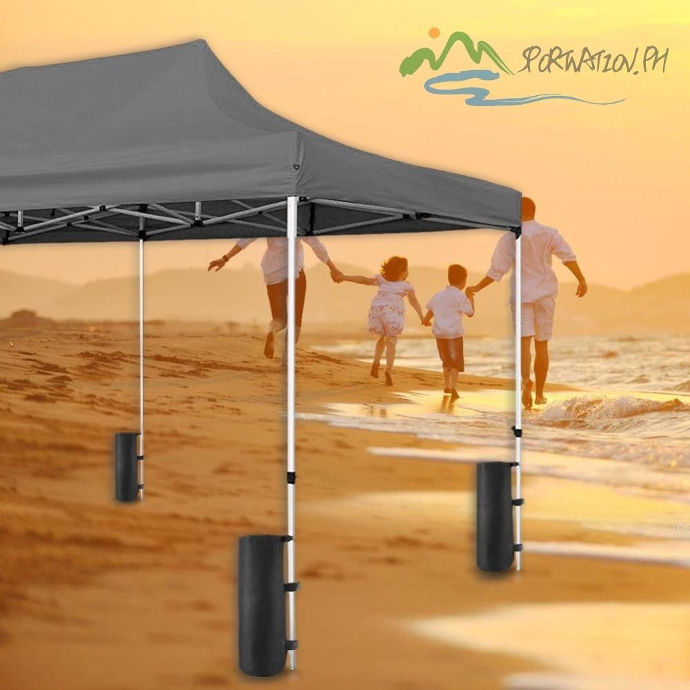 Outdoor Black Windproof Weight Bag Sand Bag Shelter Pop Up Canopy Tent Leg Sportnation.ph Shopee Philippines