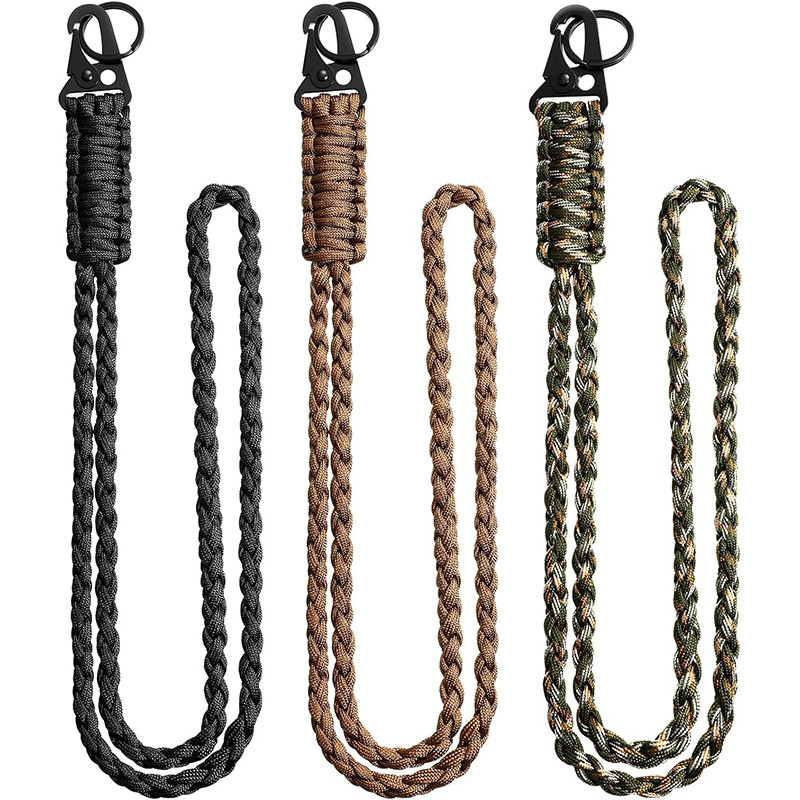 Heavy Duty Keychain 7-core Neck Necklace Keychain Metal Woven Umbrella ...