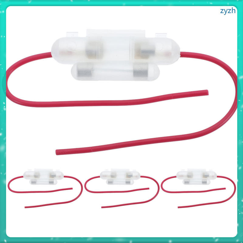 4 Pcs Motorcycle Stand Connector Fuse Inline Adapter Box 29.50X2.50X1 ...