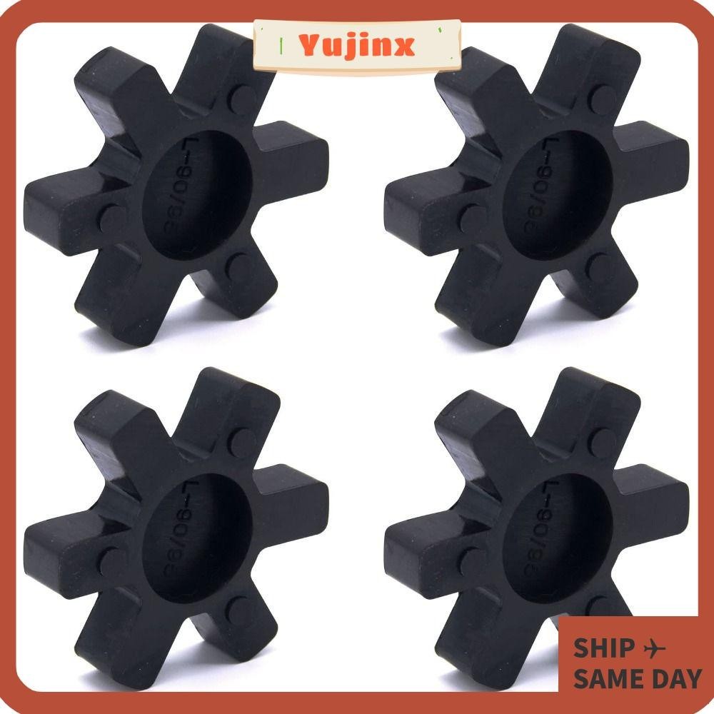 YUJINX 4PCS Flexible L095 NBR Rubber Spider, Rubber Black Spider Center