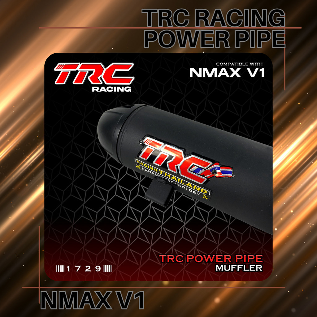 TRC Racing Yamaha NMAX v1 Power Pipe Muffler Exhaust with Removable ...