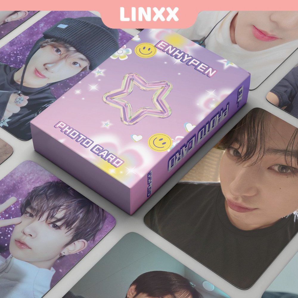 Linxx 55 Pcs Enhypen Holographic Laser Card Kpop Photocards Postcards Series Shopee Philippines 9414