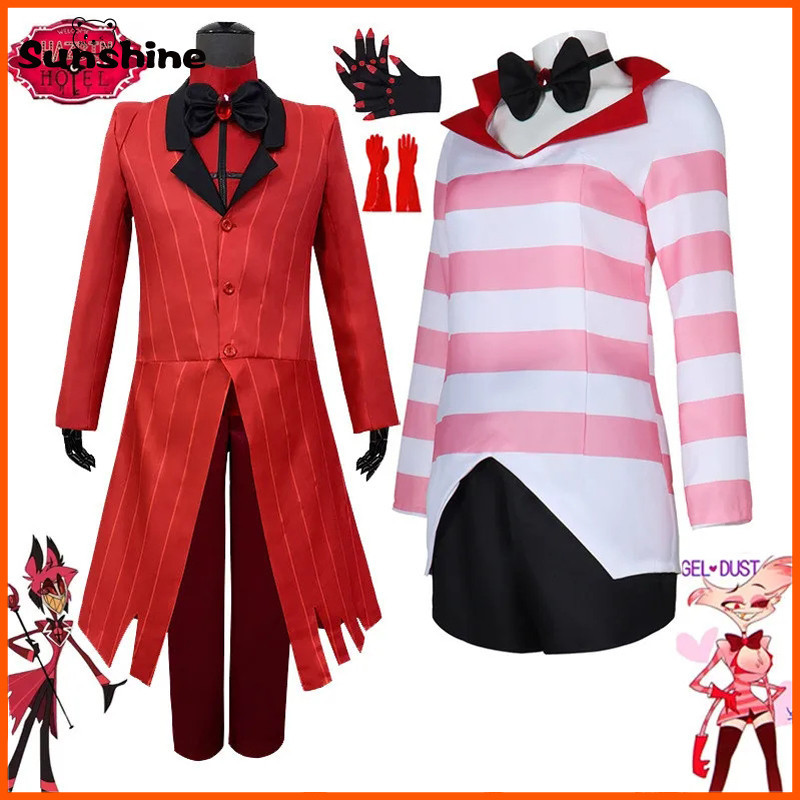 Hazbin Cosplay Hotel ALASTOR Dust Angel Uniform Cosplay Costume Men ...