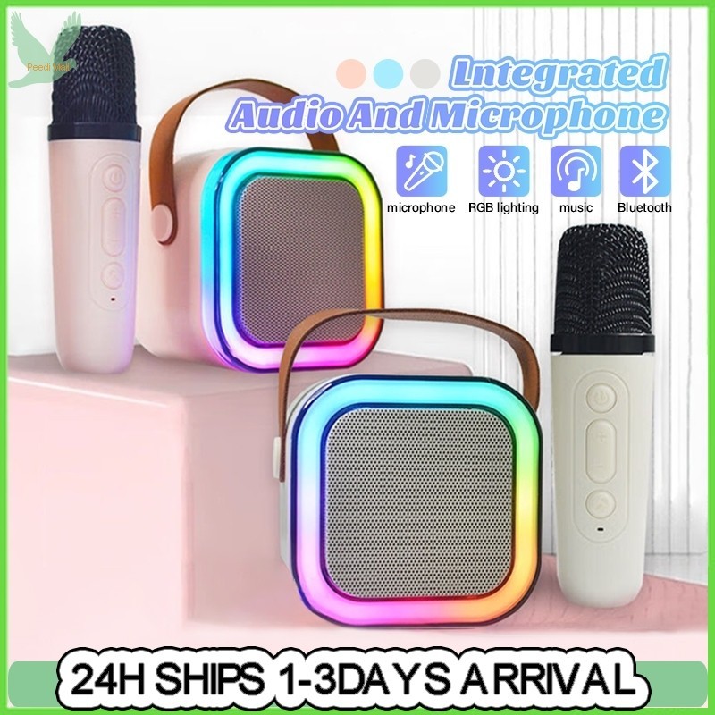 Wireless Karaoke Speaker With Karaoke Bluetooth Microphone Home KTV ...