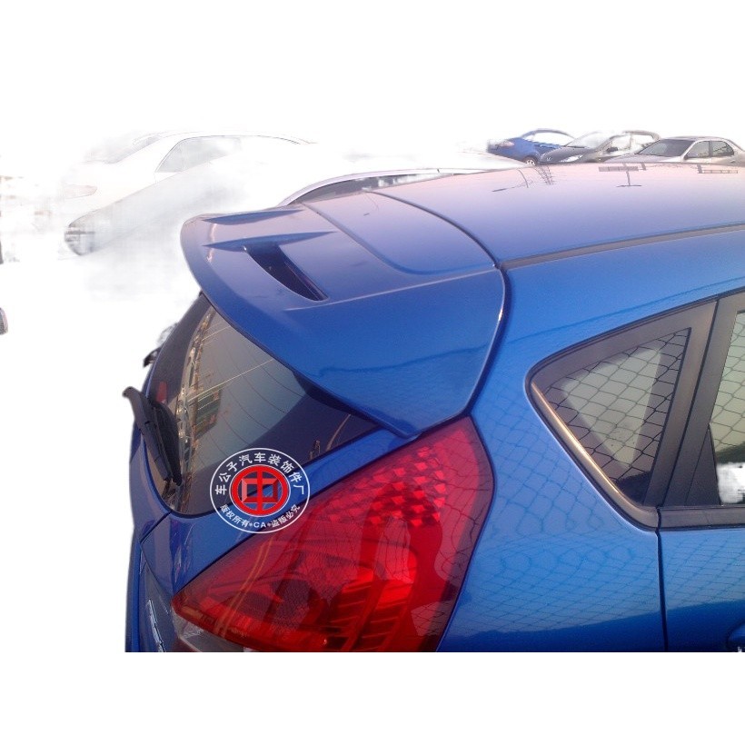 09-13 Ford Fiesta tail wing Fiesta hatchback special tail wing ABS with ...