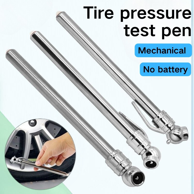 Pencil Tire Pressure Gauge Stainless Steel Car Tyre Air Pressure Test ...