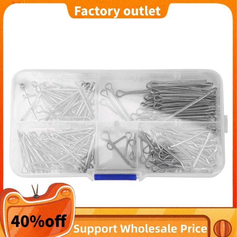 In Stock 175pc Split Pins Cotter Fixings Set Assorted Sizes Zinc Plated Steel Hard Case Shopee 