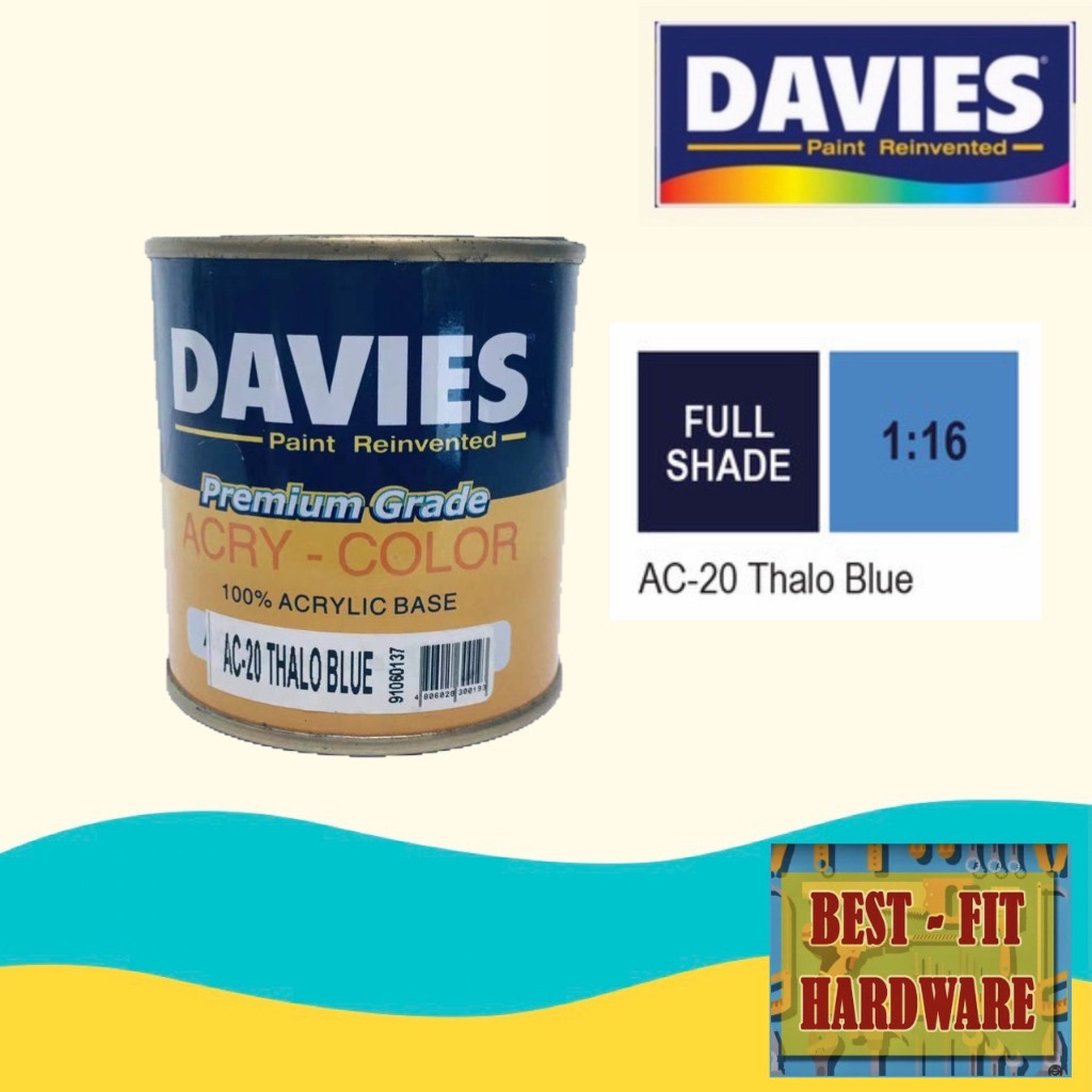 ♞DAVIES LATEX ACRYCOLOR / ACRY / ACRICOLOR / ACRI COLOR 60ML | Shopee ...