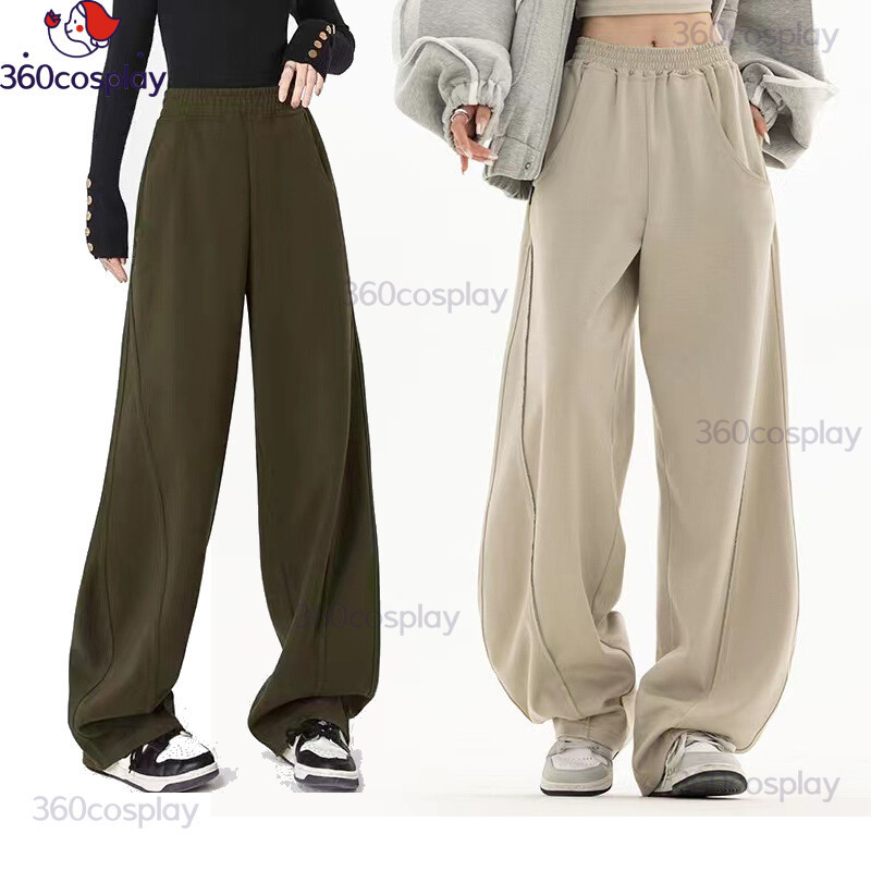 Y2K Women Aesthetic Retro Wide Leg Pants Dancing Casual Fitting ...