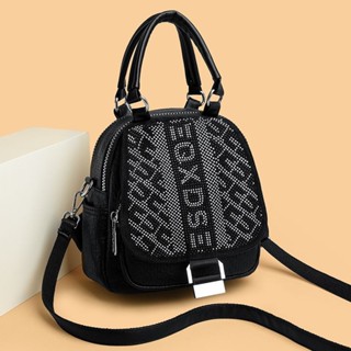 Diamond-studded Mother-of-Pearl Three-Purpose Female Bag 2024 New Style ...