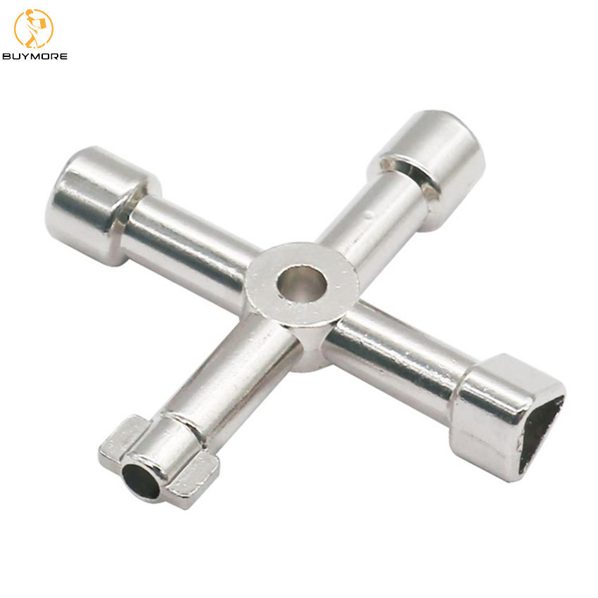 4 Way Universal Cross Triangle Wrench KEY for Train Electrical Elevator ...