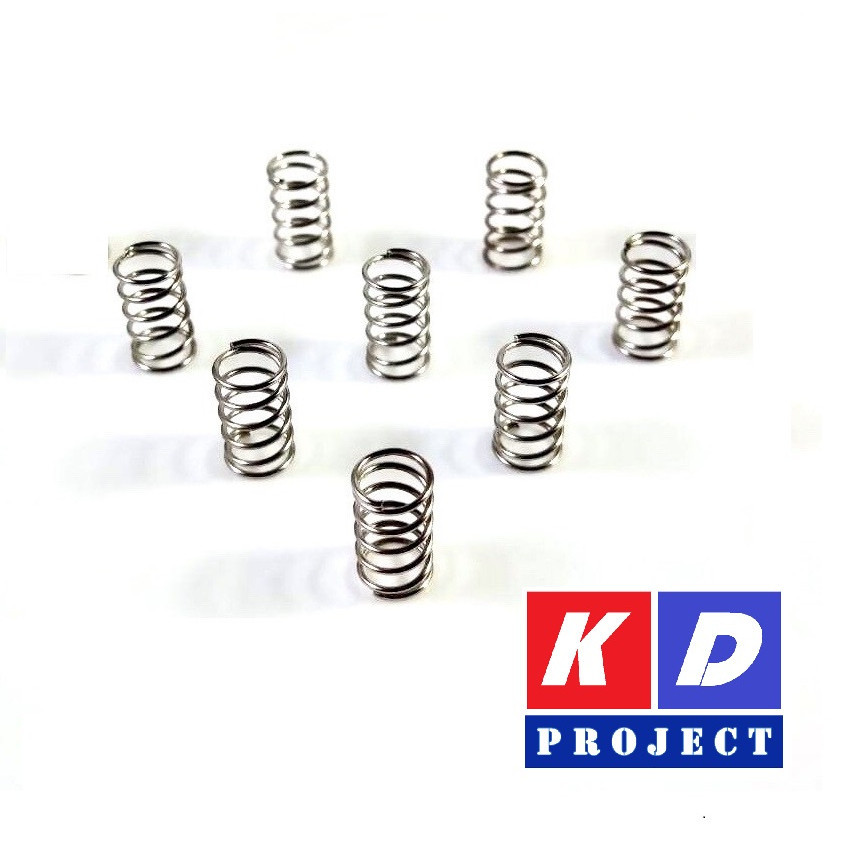 Mini 4wd parts springs silver/black spring caps gold/black 8pcs per ...
