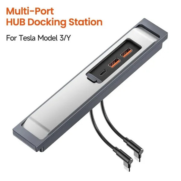 27W 3 Port Docking Station Car Adapter Powered Splitter Extension for ...