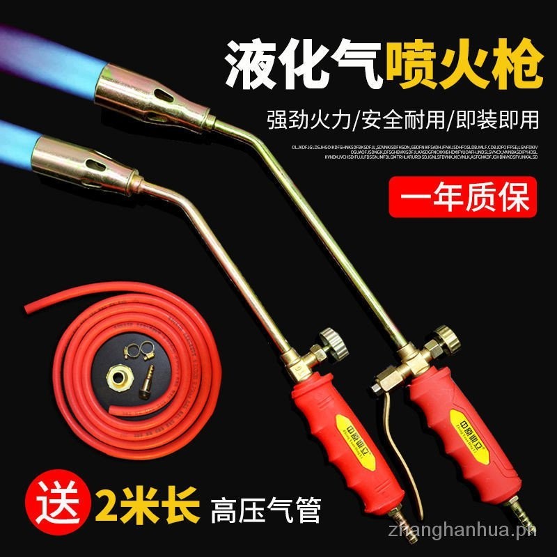 Liquefied Gas Flame Gun Welding Gun Barbecue Pig Hair Portable Cold Air ...