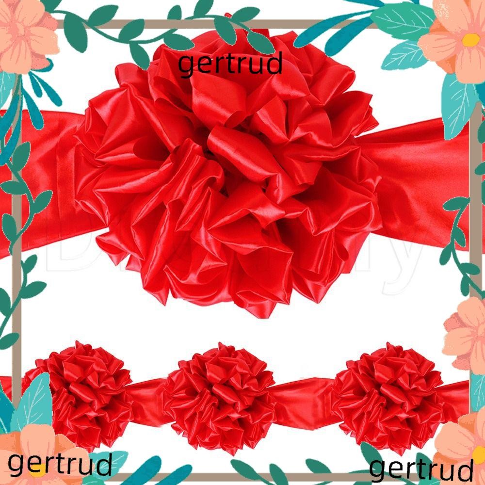 GERTRUD 1Pcs Big Flower Ball, Ribbon-cutting Celebrate Decoration Red ...