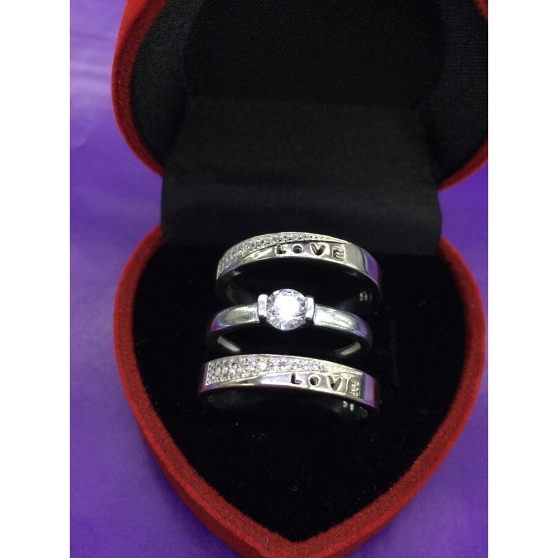 CS] Legit Original 92.5 Italy silver Couple ring price for 3pcs pm ur