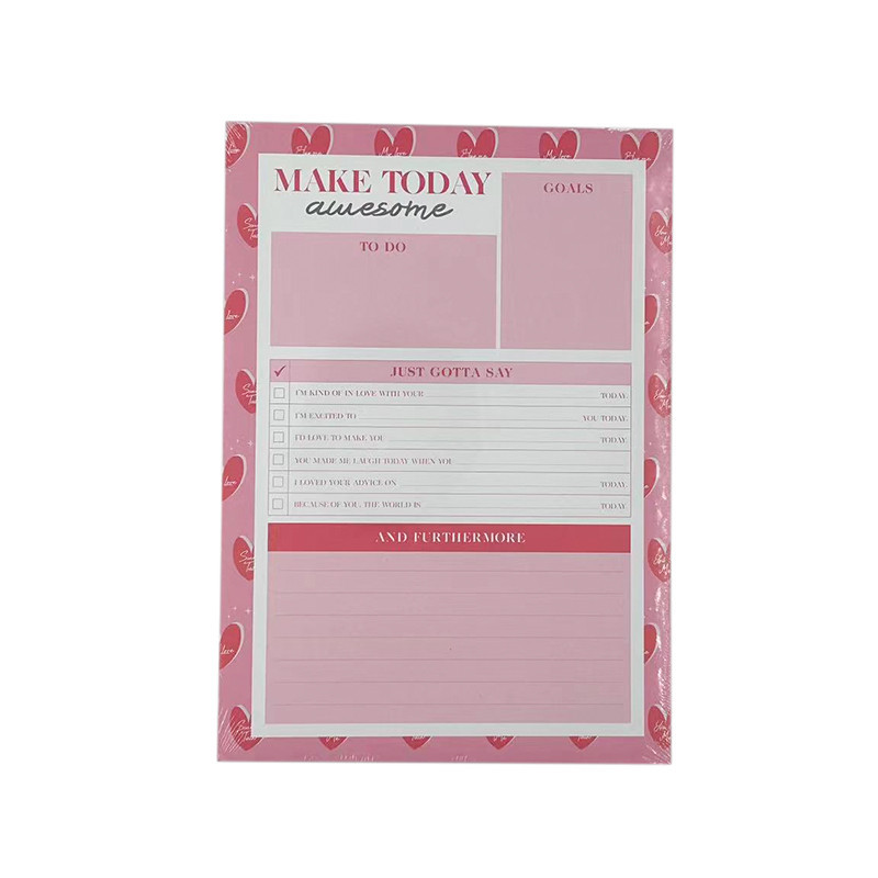 MINISO Pink Romance Series Note Pad (60 Sheets) | Shopee Philippines