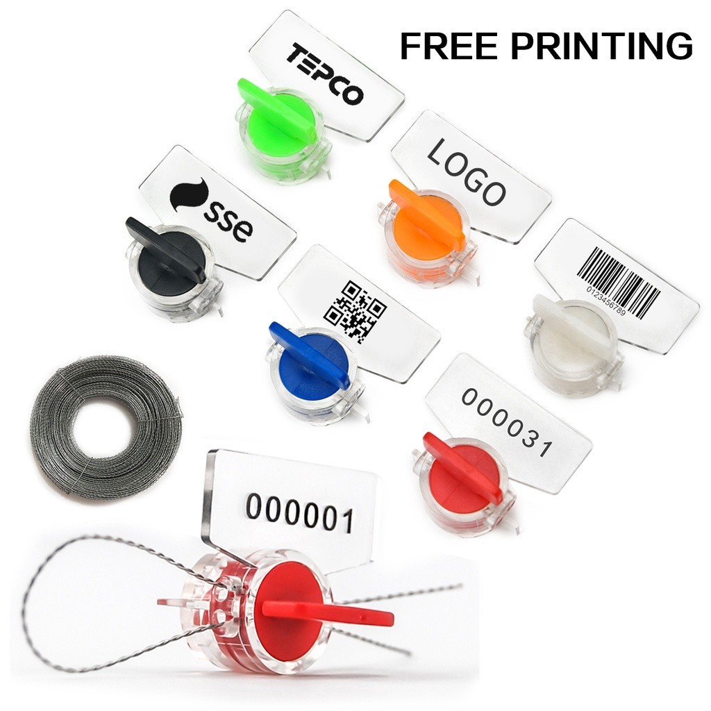 Meter Seal Security Utility Tamper Proof Custom with Numbered Plastic ...