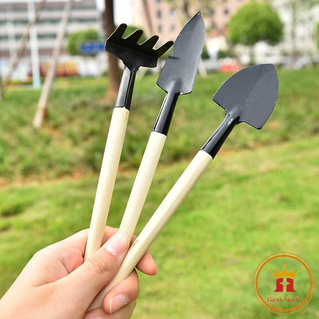 EMark Mini Spade Shovel Harrow Flowerpot Tools Potted Plants Garden ...