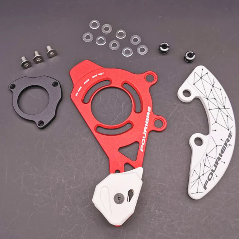 FOURIERS ISCG03 MTB chain guide Double disk system with bash guard bike ...