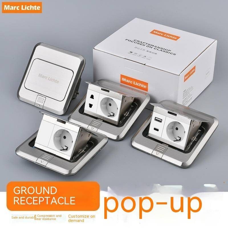 120 Type Quick-Elastic German-Style Ground Plug Pop-Up Waterproof ...