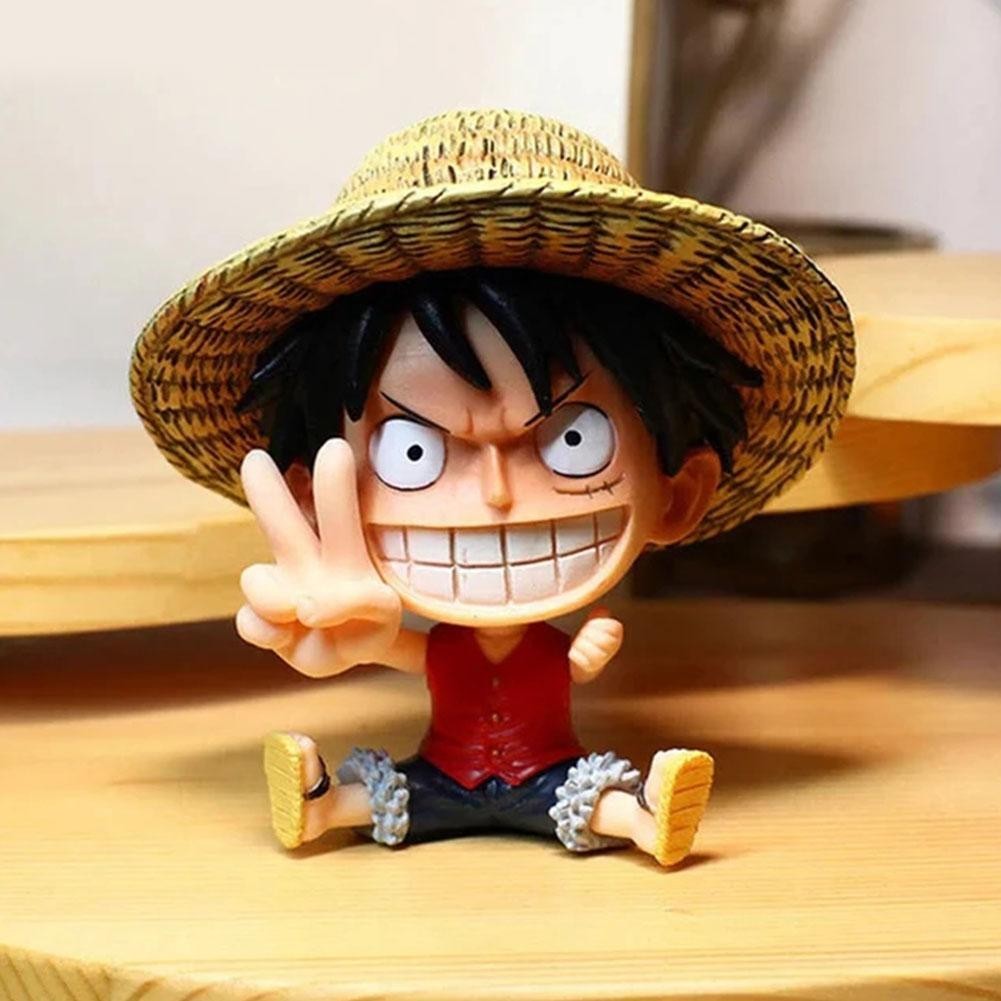 Anime One Piece Sitting Ver. GK Luffy Nami Ace Franky Collectible Zoro ...