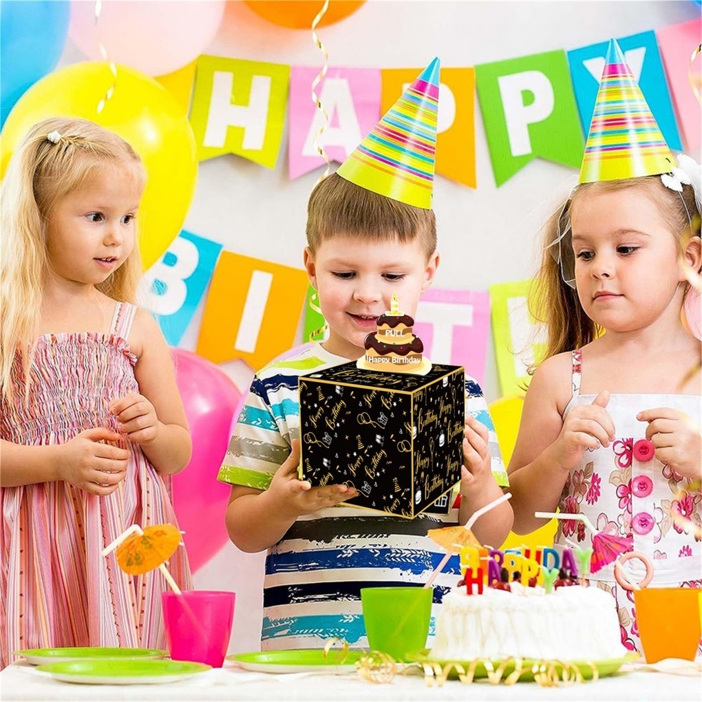 Money Pull Box for Cash Gift DIY Birthday Money Surprise Box with Pull ...