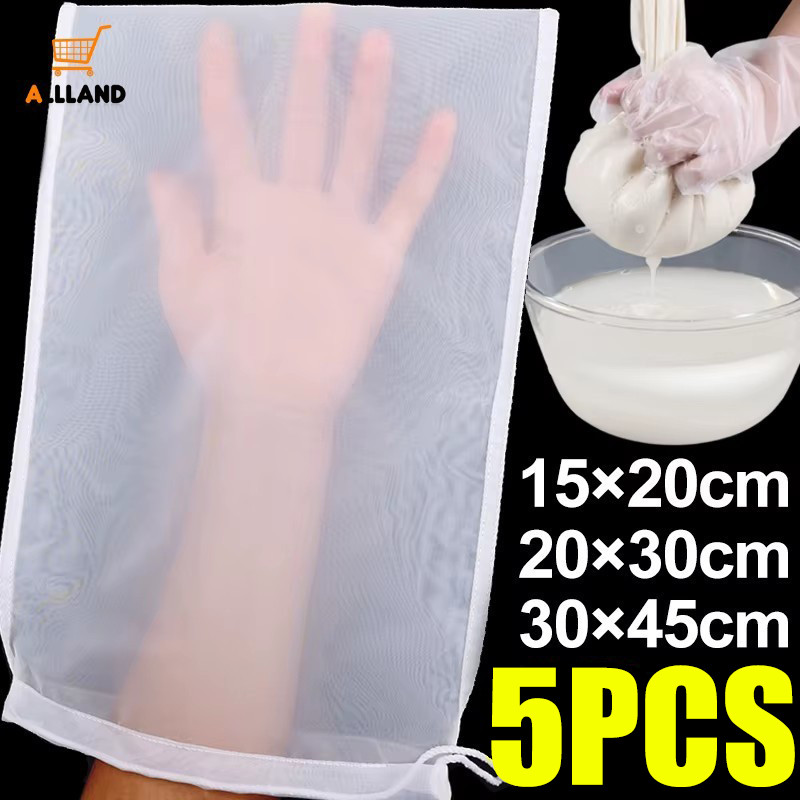 Soy Milk Wine Filter Bag Nut Yogurt Bag Tea Coffee Oil Nylon Filter Net ...