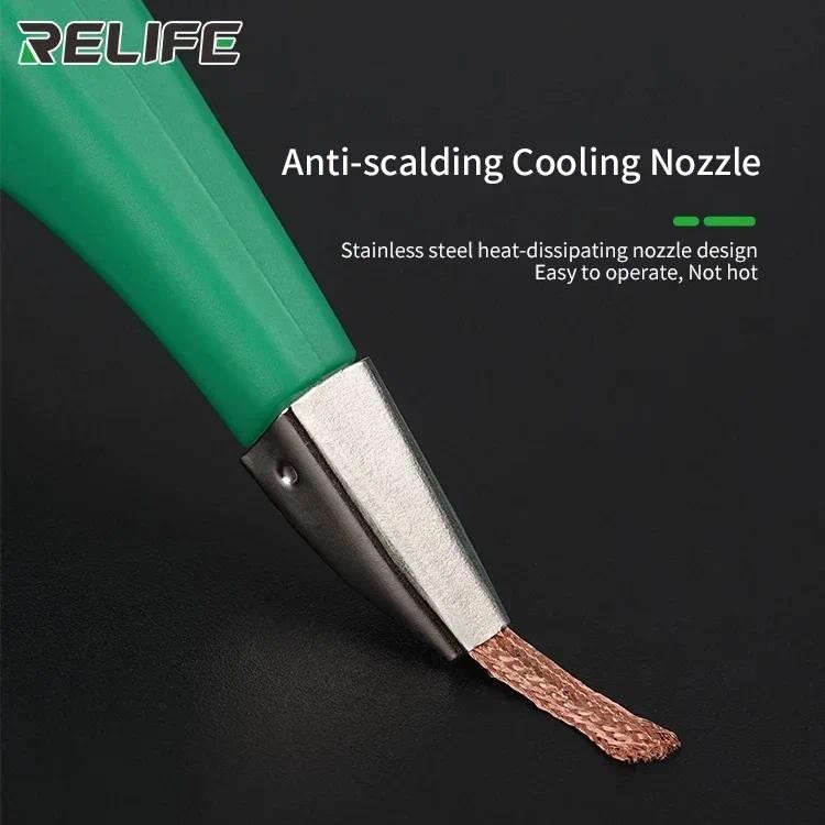 RELIFE Solder Wick No-Clean Copper Desoldering Braid Low Residue Tin ...
