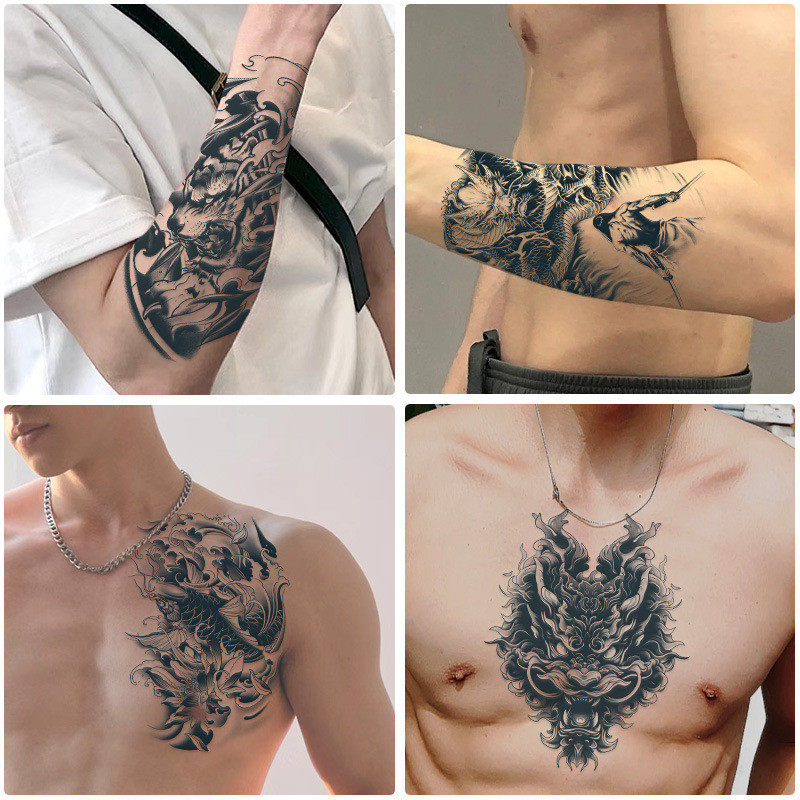 Herbal Tattoo Stickers for Men Waterproof Long-lasting Juice Stickers ...