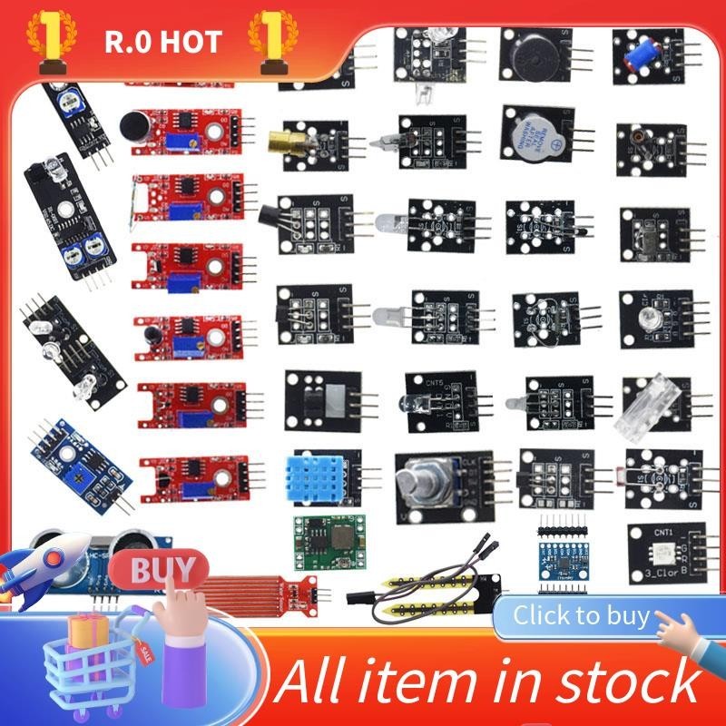 45 in 1 Sensors Modules Starter Kit Sensor Board Kit for Arduino UNO R3 ...