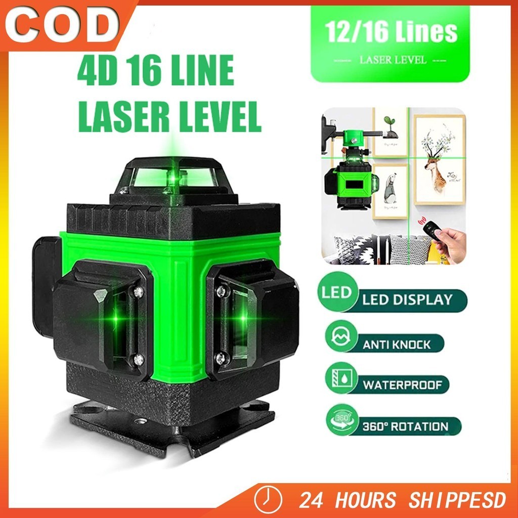 Aisling Original 12 16 Lines 4d Laser Level Lines Levelling Tools For 